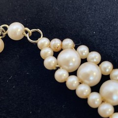 16 inch Faux Pearl Necklace Elegant Multi-Strand Choker Vintage Style Jewelry