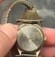 Effie Calavaza Zuni Signed Turquoise Snake Watch Vintage Native American Jewelry