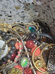 HUGE 8 Lbs Jewelry WEARABLE Lot Tangled Unsearched TREASURE