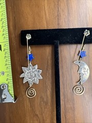 Designer Sassi La Muth Sterling Silver Dangle Earrings