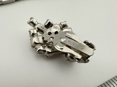 WEISS RARE SILVERTONE RHINESTONE EARRINGS BRACELET & NECKLACE PLEASE READ 162B
