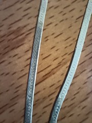 Vtg 925 Italy Sterling Silver 2.5mm Herringbone Chain Necklace 24″ long