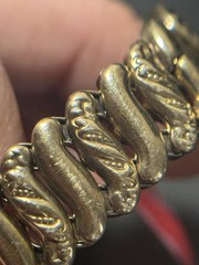 Vintage LaMode Heart Precious Metal Bracelet Possibly Gold Filled