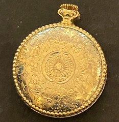 Vintage Pendant Watch Running 24mm Gold Tone Swiss