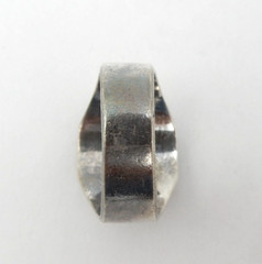 VINTAGE SILVER ASIAN “GOOD FORTUNE” BLACK ONYX RING, SIZE 10-1/2, 11.8 GRAMS