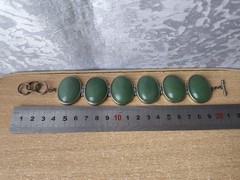 RARE Elegant Nephritis stone Vintage Jewelry Bracelet