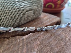 VTG Mexico 925 SS Collar Cuff Twist Necklace