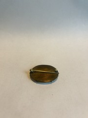 Victorian Era Oval Hand Painted Porcelain Brooch