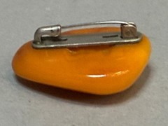 NATURAL OLD ANTIQUE YELLOW BUTTERSCOTCH BALTIC AMBER BROOCH 8,6 gr