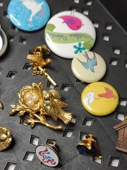 Lot Of Bird Themed Pins And Pin Back Buttons Bird Pin Lot MDTAP
