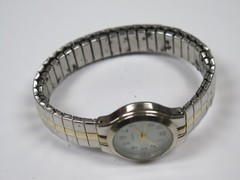 Wristwatch Watch Quartz WS21B PC21 White Face MZ Berger Japan Vintage NON runnin