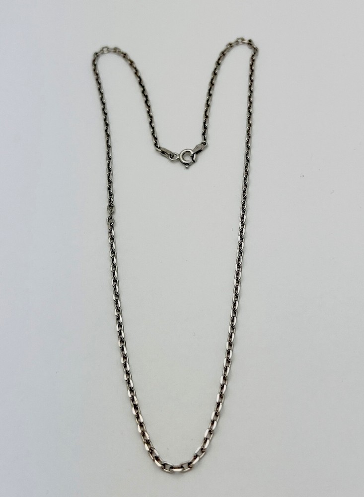 DaneCraft Tarnish Free 925 Sterling Silver 5.5 Gram Oval Link Necklace 18”