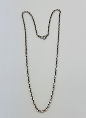 DaneCraft Tarnish Free 925 Sterling Silver 5.5 Gram Oval Link Necklace 18”