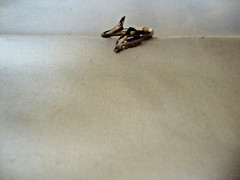 VINTAGE 1970-80s 3D DOLPHIN CROSSOVER RING STERLING SILVER STAMPED 925 SZ 5