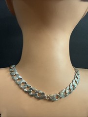 Sterling Silver Curb Link Chain 22” 12MM 67.7Grams