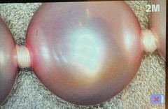 Vintage Franklin Mint Pink Pearl Single Strand Knotted Necklace Never Worn