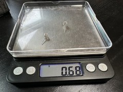 0.68g Vintage Sterling Silver 925 Sparkling Clear Stud Earrings Elegant M