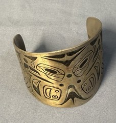 Bell Nickel Silver Cuff Bracelet