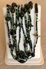 Vintage Multi-Strand Endless Seed Bead Necklace, Hand-Strung, Boho Layered Style