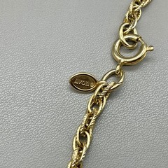 Avon Necklace Womens Gold Tone Textured Rope Chain Long Vintage Jewelry 30 Inch