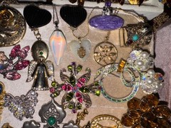 Rhinestone Vintage Jewelry Brooch Lockets Crystal Coro Juliana Weiss Robert Hobe