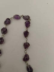 Amethyst Stone 26″Natural Polished No Clasp