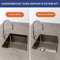 Heavy Duty Undermount Sink Support Brackets 2 Pack Black