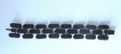 Vintage French Jet/Vauxhall Glass Bead Bracelet from the 1940’s