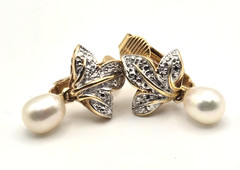 Vintage Sparkling Fancy Clip-On Earrings Gold/Silver Tone 1960s-1980s