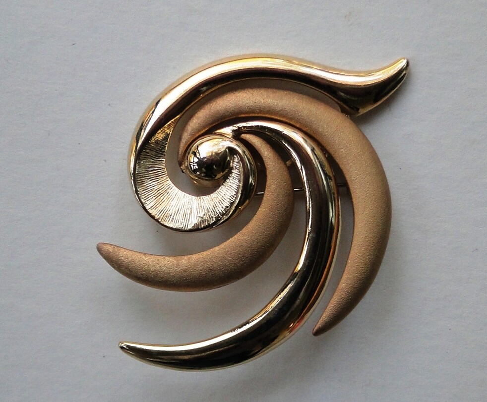 TONA 2 Tone Brooch Pin Pendant