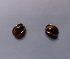 Vintage Avon 14K Gold Filled Tiger’s Eye Stud Earrings – Excellent Condition