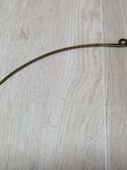 Vintage Art Nouveau Style Brass Choker Necklace Swirl Pendant Boho