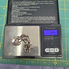 Sterling Silver – ITALY 9mm Textured Figaro Chain 8″ Bracelet – 20g