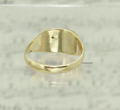 0.50Ct Round Cut Moissanite Men’s Pinky Wedding Ring 14K Yellow Gold Plated