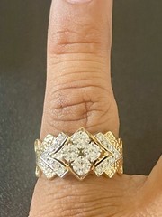 14k Yellow Gold 1.00ct Diamond Ring (C43)