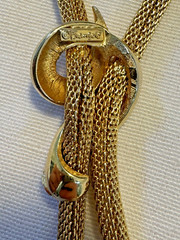 Vintage FRANCOIS Gold Statement Necklace With Tassels