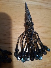 Vintage Beaded And Metal Tassels Lot Of 2