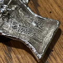 VTG Signed TORTOLANI SILVER Tone FALCON Hawk FALCONRY Pin BROOCH