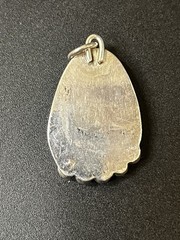 Vintage Unsigned Native American Turquoise Vintage 925 Sterling Silver Pendant