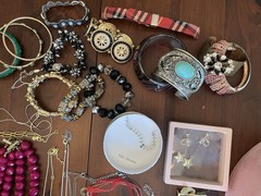 5+ Lbs Jewelry Lot, Vintage, Costume, Modern, Semi Precious Stones & Fine