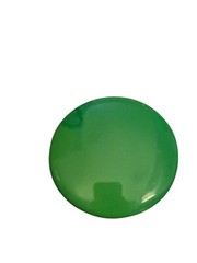 Chunky MOD Lucite Clip Earrings Marbled Green Button Domed Round MCM Vintage