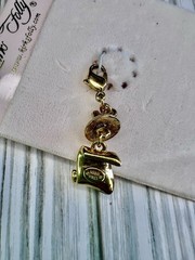 Vintage Kirk’s Folly NWT Gold Tone diploma Charm With Clasp
