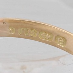 Antique 0.28ctw Sapphire Diamond Ornate Ring 18k Yellow Gold Size 9