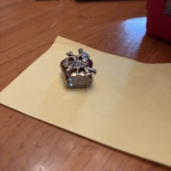 Vintage Square Dancers Scarf Ring
