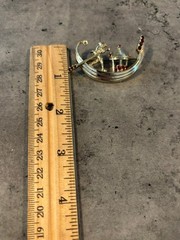 Rare Vintage Cathe Gondola Brooch with Red Stones