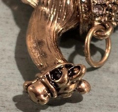 Egyptian Camel Pendant Charm Rhinestone Egypt Desert Vintage *chain Not Included