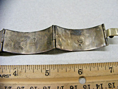 Vtg Taxco Sterling Panel Bracelet 6 3/4″ Length