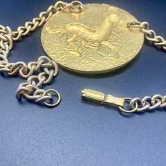 Vintage 1974 Alva Museum Replicas “Flying Horse of Kansu” Medallion Necklace