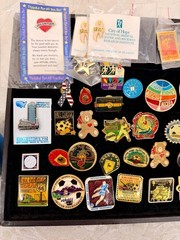 Vintage Pin Lot Sports San Diego Olympic Soccer Advertising