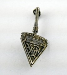 Vintage Krower New Orleans Sterling Silver Mardi Gras Pendant 3.1g 1.5 Inches